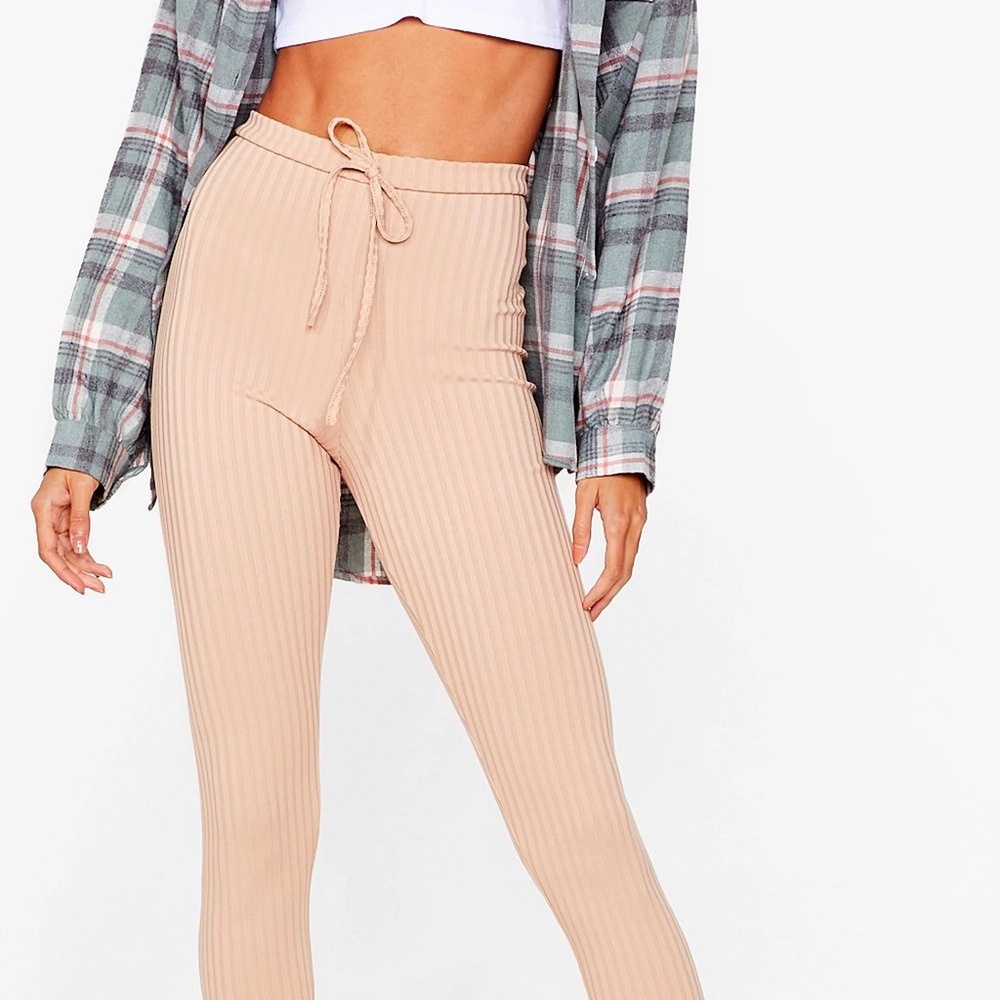 🔮2/$20 Nasty Gal | Ribbed High Waisted Leggings - Picture 5 of 6